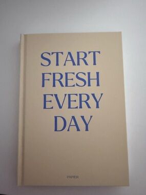 Start Fresh Every Day Beige Planner